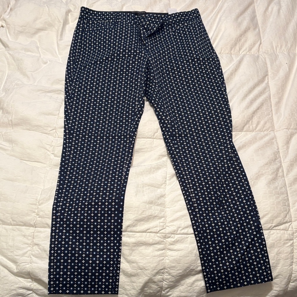 Banana Republic women’s  Dark Blue Patterned Chinos